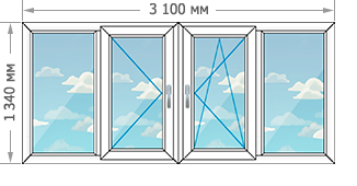Цены на пластиковые окна в домах серии II-68-02